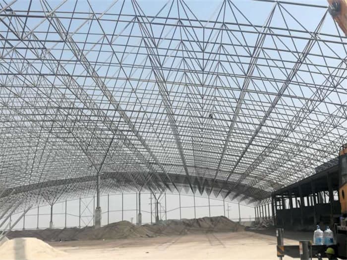 玉门钢厂料仓网架工程